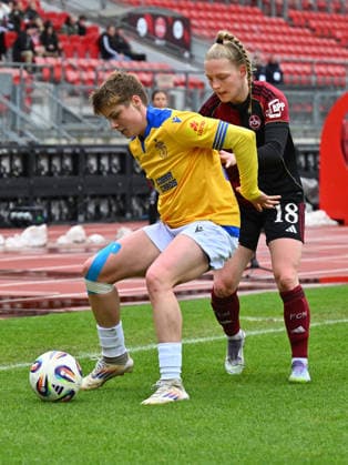 21 02 2026 Soccer Season 2025 2026 1 Google Pixel Women Bundesliga 19 Matchday 1 FC Nürnberg FCN Club Clubfrauen FC Carl Zeiss Jena Sportfoto Zink xwoxzix Gwen Gwendolyn Mummert 27, FC Carl Zeiss Jena Franziska Mai 18, 1 FC Nürnberg FCN