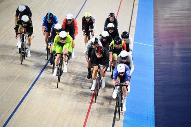 2026 British Cycling Lloyds National Track Championships Picture by Olly Hassell SWpix.com - 21 02 2026 - 2026 British Cycling Lloyds National Track Championships - National Cycling Centre, Manchester, England - Men™s Elimination Race Qualifying Heat 1 - William Salter (Alpecin-Premier Tech Development Team) Copyright: x xSWpix.comx(t axPhotographyxHubxLtd)xOllyxHassell SWpix.comx SWP-3203-0529