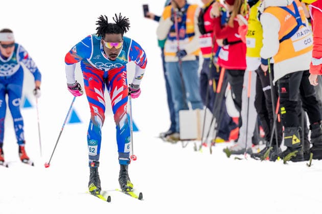 OLYMPICS - Winter Olympic Games, Olympische Spiele, Olympia, OS Milano Cortina 2026 TESERO,ITALY,21.FEB.26 - OLYMPICS, NORDIC SKIING, NORDIC COMBINED, CROSS COUNTRY - Winter Olympic Games Milano Cortina 2026, 50km, mass start, classic, men. Image shows Stevenson Savart (HAI).  GEPAxpictures xMatthiasxTrinkl