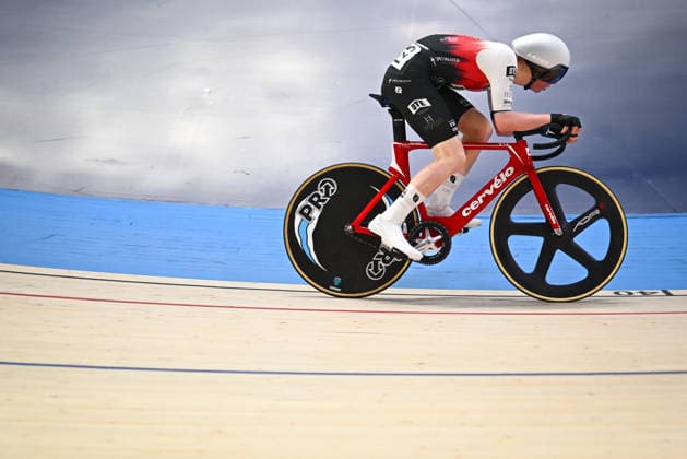 2026 British Cycling Lloyds National Track Championships Picture by Mathew Wells SWpix.com - 21 02 2026 - 2026 British Cycling Lloyds National Track Championships - National Cycling Centre, Manchester, England - Men™s Elimination Race Qualifying Heat 2 - Daniel Thompson (Harrogate Nova Race Team) Copyright: x xSWpix.comx(t axPhotographyxHubxLtd)xMathewxWells SWpix.comx SWP-3203-0536