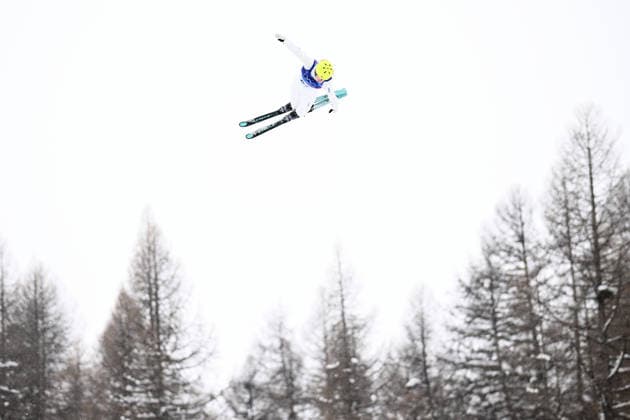 2026 WINTER Olympic Games, Olympische Spiele, Olympia, OS Danielle Scott of Australia during the Mixed Team Aerials finals at the Livigno Aerials and Moguls Park on day 15 of the 2026 Milano Cortina Winter Olympic Games in Livigno, Italy, Saturday, February 21, 2026. ( NO ARCHIVING, EDITORIAL USE ONLY LIVIGNO SONDRIO ITALY  Copyright: xDANxHIMBRECHTSx 20260221150561218049