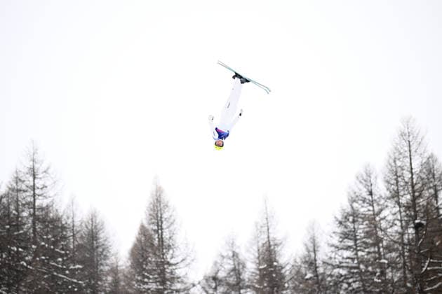 2026 WINTER Olympic Games, Olympische Spiele, Olympia, OS Danielle Scott of Australia during the Mixed Team Aerials finals at the Livigno Aerials and Moguls Park on day 15 of the 2026 Milano Cortina Winter Olympic Games in Livigno, Italy, Saturday, February 21, 2026. ( NO ARCHIVING, EDITORIAL USE ONLY LIVIGNO SONDRIO ITALY  Copyright: xDANxHIMBRECHTSx 20260221188085029272