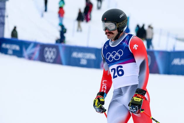 Livigno, Italien 21. Februar 2026: Ski Freestyle Ski Cross Männer - Olympia 2026 Im Bild: Gavin Rowell (CAN) Snow Park *** Livigno, Italy February 21, 2026 Ski Freestyle Ski Cross Men Olympia 2026 In the picture Gavin Rowell CAN Snow Park Copyright: xFotostandx xHettichx