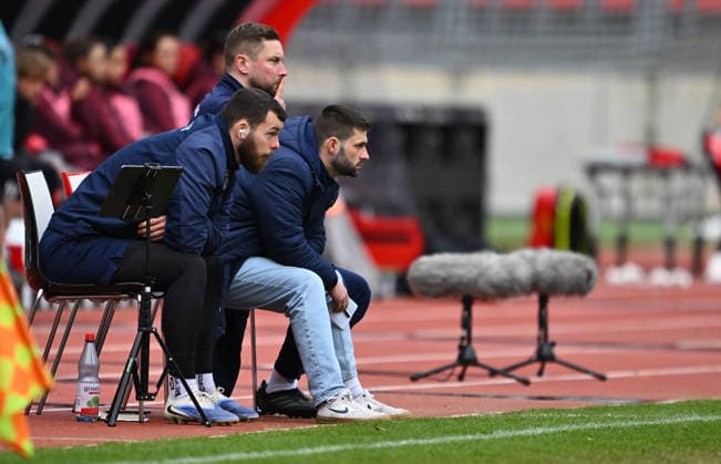 21 02 2026 Soccer Season 2025 2026 1 Google Pixel Women Bundesliga 19 Matchday 1 FC Nuremberg FCN Club Clubfrauen FC Carl Zeiss Jena Sportfoto Zink xwoxzix Florian Kästner Head Coach Coach FC Carl Zeiss Jena disappointed Disappointment