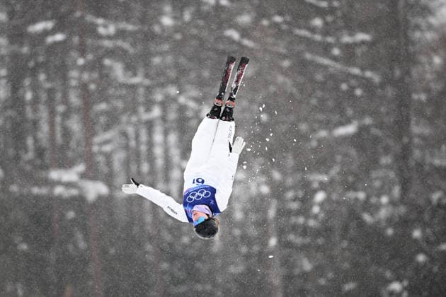 2026 WINTER Olympic Games, Olympische Spiele, Olympia, OS Abbey Wilcox of Australia during the Mixed Team Aerials finals at the Livigno Aerials and Moguls Park on day 15 of the 2026 Milano Cortina Winter Olympic Games in Livigno, Italy, Saturday, February 21, 2026. ( NO ARCHIVING, EDITORIAL USE ONLY LIVIGNO SONDRIO ITALY  Copyright: xDANxHIMBRECHTSx 20260221139012727435