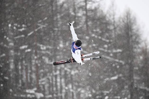 2026 WINTER Olympic Games, Olympische Spiele, Olympia, OS Abbey Willcox of Australia during the Mixed Team Aerials finals at the Livigno Aerials and Moguls Park on day 15 of the 2026 Milano Cortina Winter Olympic Games in Livigno, Italy, Saturday, February 21, 2026. ( NO ARCHIVING, EDITORIAL USE ONLY LIVIGNO SONDRIO ITALY  Copyright: xDANxHIMBRECHTSx 20260221156693102846