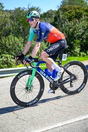 Volta Algarve 2026 Stage 4 LAGOS, PORTUGAL - FEBRUARY 21 : Dewulf Stan (BEL) of Decathlon CMA CGM Team in action during stage 4 of the 52th edition of Volta Algarve an UCI ProSeries 2.Pro cycling road race stage for Men Elite of 175.1 km with start in Albufeira and finish in Lagos on February 21, 2026 in Lagos, Portugal, 21 02 2026 ( Motordriver Guy De Vuyst - Lagos Portugal  Copyright: xNicoxVereeckenx