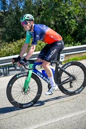 Volta Algarve 2026 Stage 4 LAGOS, PORTUGAL - FEBRUARY 21 : Dewulf Stan (BEL) of Decathlon CMA CGM Team in action during stage 4 of the 52th edition of Volta Algarve an UCI ProSeries 2.Pro cycling road race stage for Men Elite of 175.1 km with start in Albufeira and finish in Lagos on February 21, 2026 in Lagos, Portugal, 21 02 2026 ( Motordriver Guy De Vuyst - Lagos Portugal  Copyright: xNicoxVereeckenx