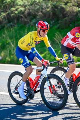Volta Algarve 2026 Stage 4 LAGOS, PORTUGAL - FEBRUARY 21 : Ayuso Juan (ESP) of Lidl - Trek during stage 4 of the 52th edition of Volta Algarve an UCI ProSeries 2.Pro cycling road race stage for Men Elite of 175.1 km with start in Albufeira and finish in Lagos on February 21, 2026 in Lagos, Portugal, 21 02 2026 ( Motordriver Guy De Vuyst - Lagos Portugal  Copyright: xNicoxVereeckenx