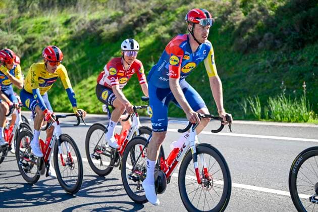 Volta Algarve 2026 Stage 4 LAGOS, PORTUGAL - FEBRUARY 21 : Soderqvist Jakob (SWE) of Lidl - Trek in action during stage 4 of the 52th edition of Volta Algarve an UCI ProSeries 2.Pro cycling road race stage for Men Elite of 175.1 km with start in Albufeira and finish in Lagos on February 21, 2026 in Lagos, Portugal, 21 02 2026 ( Motordriver Guy De Vuyst - Lagos Portugal  Copyright: xNicoxVereeckenx