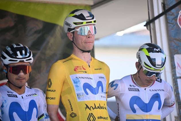 21-02-2026 Vuelta Andalucia; Tappa 04 Montoro - Pozoblanco; 2026, Movistar; Romeo Abad, Ivan; Montoropart; 