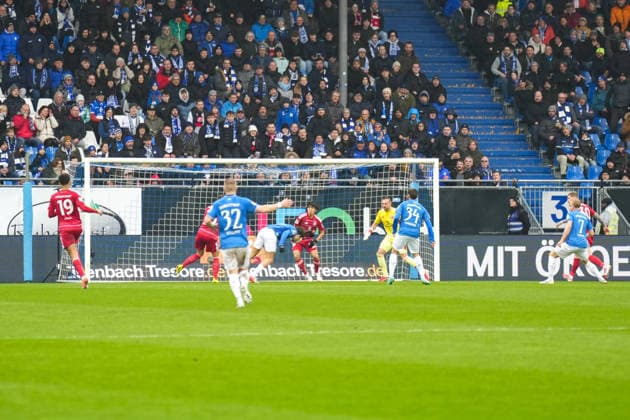 2 Bundesliga SV Darmstadt 98 vs Fortuna Düsseldorf, Merck Stadion am Böllenfalltor, 21 02 2026 Goal for 1 0 for Darmstadt 98 by Fraser Hornby SV Darmstadt 98, 9 Goal celebration 2 Bundesliga SV Darmstadt 98 vs Fortuna Düsseldorf, Merck Stadion am Böllenfalltor, 21 02 2026 DFB DFL REGULATIONS PROHIBIT ANY USE OF PHOTOGRAPHS AS IMAGE SEQUENCES AND OR QUASI VIDEO Copyright: xBEAUTILUSxSPORTS Hillx