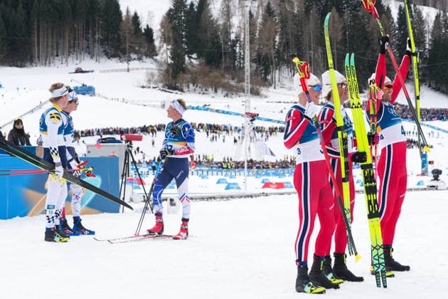 Winter Olympics in Milan Cortina 2026 Val di Fiemme, Italy 20260221. Martin Lowstrom Nyenget, Johannes Hosflot Klaebo and Emil Iversen from Norway after cross-country skiing 50 km Classic Men Tesero CC-Stadium during the Winter Olympics in Milan Cortina 2026. Photo: Lise Aserud NTB Val di Fiemme Italy EDITORIAL USE ONLY. RESTRICTED USE FOR BETTING COMPANIES Ref:_SPOm3wkesBejwU.jpg *** Winter Olympics in Milan Cortina 2026 Val di Fiemme, Italy 20260221 Martin Lowstrom Nyenget, Johannes Hosflot Klaebo and Emil Iversen from Norway after cross country skiing 50 km Classic Men Tesero CC Stadium during the Winter Olympics in Milan Cortina 2026 Photo Lise Aserud NTB Val di Fiemme Italy EDITORIAL USE ONLY RESTRICTED USE FOR BETTING COMPANIES  Copyright: xLisexAserudxx xNTBx