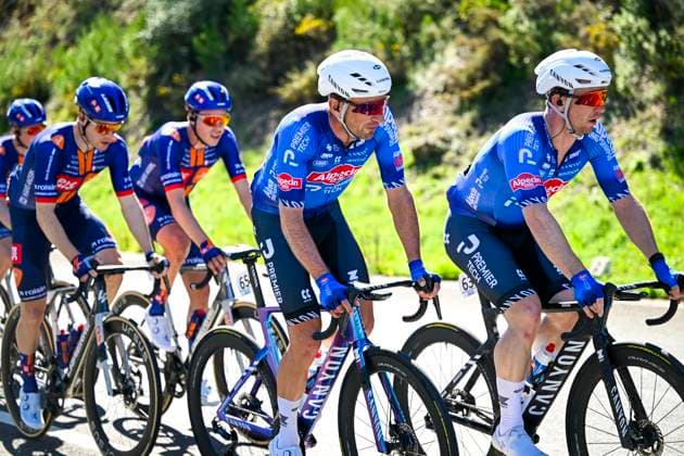 Volta Algarve 2026 Stage 4 LAGOS, PORTUGAL - FEBRUARY 21 : Planckaert Edward (BEL) of Alpecin - Premier Tech, Groves Kaden (AUS) of Alpecin - Premier Tech in action during stage 4 of the 52th edition of Volta Algarve an UCI ProSeries 2.Pro cycling road race stage for Men Elite of 175.1 km with start in Albufeira and finish in Lagos on February 21, 2026 in Lagos, Portugal, 21 02 2026 ( Motordriver Guy De Vuyst - Lagos Portugal  Copyright: xNicoxVereeckenx