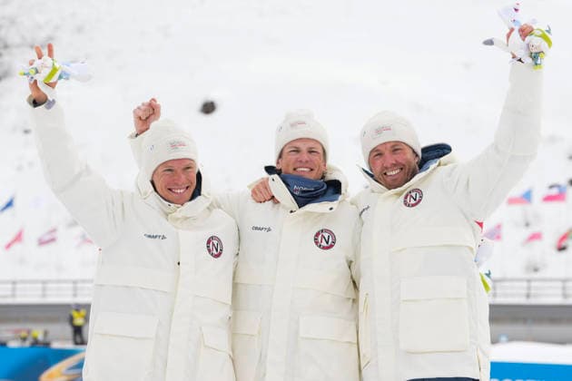 Winter Olympics in Milan Cortina 2026 Val di Fiemme, Italy 20260221. Martin Lowstrom Nyenget, Johannes Hosflot Klaebo and Emil Iversen from Norway after cross-country skiing 50 km Classic Men Tesero CC-Stadium during the Winter Olympics in Milan Cortina 2026. Photo: Lise Aserud NTB Val di Fiemme Italy EDITORIAL USE ONLY. RESTRICTED USE FOR BETTING COMPANIES Ref:_SPOoe72f7MWGs8.jpg *** Winter Olympics in Milan Cortina 2026 Val di Fiemme, Italy 20260221 Martin Lowstrom Nyenget, Johannes Hosflot Klaebo and Emil Iversen from Norway after cross country skiing 50 km Classic Men Tesero CC Stadium during the Winter Olympics in Milan Cortina 2026 Photo Lise Aserud NTB Val di Fiemme Italy EDITORIAL USE ONLY RESTRICTED USE FOR BETTING COMPANIES  Copyright: xLisexAserudxx xNTBx
