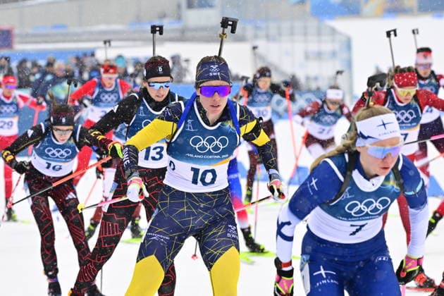 ANTERSELVA, ITALY 20260221 Elvira Öberg at the start of the women s 12.5 km mass start in biathlon in Anterselva during the Winter Olympics in Milan Cortina, Italy. *** The image is included in the SPORTS PACKAGE. For others PAID IMAGE ** ANTERSELVA ITALY x10030x *** ANTERSELVA, ITALY 20260221 Elvira Öberg at the start of the women s 12 5 km mass start in biathlon in Anterselva during the Winter Olympics in Milan Cortina, Italy The image is included in the SPORTS PACKAGE For others PAID IMAGE ANTERSELVA ITALY x10030x  Copyright: xJonasxEkströmer TTx 2026 OLYMPICS BIATHING MASS START WOMEN 12.5KM