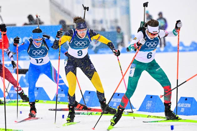 ANTERSELVA, ITALY 20260221 Hanna Öberg at the start of the women s 12.5 km mass start in biathlon in Anterselva during the Winter Olympics in Milan Cortina, Italy. *** The image is included in the SPORTS PACKAGE. For others PAID IMAGE ** ANTERSELVA ITALY x10030x *** ANTERSELVA, ITALY 20260221 Hanna Öberg at the start of the women s 12 5 km mass start in biathlon in Anterselva during the Winter Olympics in Milan Cortina, Italy The image is included in the SPORTS PACKAGE For others PAID IMAGE ANTERSELVA ITALY x10030x  Copyright: xJonasxEkströmer TTx 2026 OLYMPICS BIATHING MASS START WOMEN 12.5KM