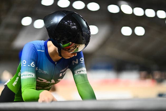 2026 British Cycling Lloyds National Track Championships Picture by Mathew Wells SWpix.com - 21 02 2026 - 2026 British Cycling Lloyds National Track Championships - National Cycling Centre, Manchester, England - Women s Points Race Qualifying Heat 2 - Sophie Lewis (DAS-Hutchinson) Copyright: x xSWpix.comx(t axPhotographyxHubxLtd)xMathewxWells SWpix.comx SWP-3203-0588