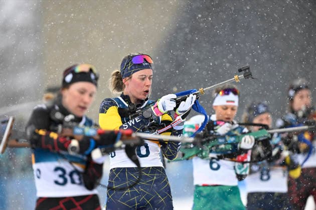ANTERSELVA, ITALY 20260221 Linn Gestblom and Elvia Öberg during the women s 12.5 km mass start in biathlon in Anterselva during the Winter Olympics in Milan Cortina, Italy. *** The image is included in the SPORTS PACKAGE. For others PAID IMAGE *** ANTERSELVA ITALY x10050x *** ANTERSELVA, ITALY 20260221 Linn Gestblom and Elvia Öberg during the women s 12 5 km mass start in biathlon in Anterselva during the Winter Olympics in Milan Cortina, Italy The image is included in the SPORTS PACKAGE For others PAID IMAGE ANTERSELVA ITALY x10050x  Copyright: xPontusxLundahl TTx 2026 OLYMPICS BIATHING WOMEN S MASS START 12.5KM