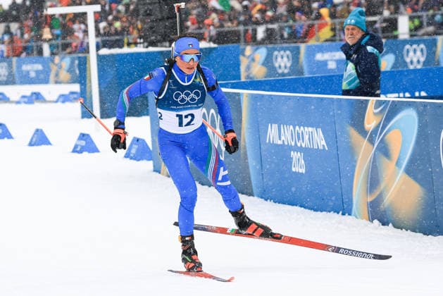 Dorothea Wierer (ITA) during the Olympic Winter games, Winterspiele,Spiele, Summer games Milano-Cortina 2026, Biathlon Women s 12.5km Mass Start on February 21, 2026 at Antholz-Anterselva Biathlon Arena in Anterselva, Italy  Copyright: xLucianoxMariaxBisi IPAxSportx xipa-agency.netx xx IPA_71815075 IPA_Agency_IPA71815075