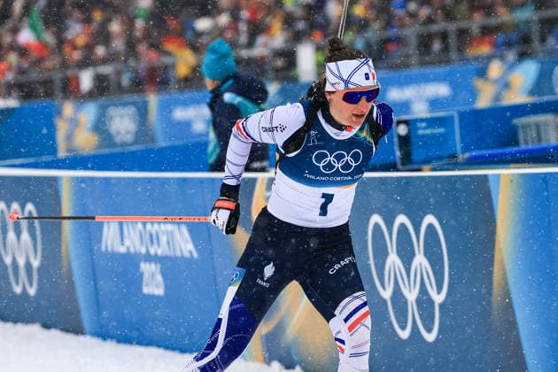 GIOCHI OLIMPICI - Olimpiadi Invernali Milano-Cortina 2026 - Biathlon Women s 12.5km Mass Start Julia Simon (FRA) during the Olympic Winter games, Winterspiele,Spiele, Summer games Milano-Cortina 2026, Biathlon Women s 12.5km Mass Start on February 21, 2026 at Antholz-Anterselva Biathlon Arena in Anterselva, Italy Cortina D Ampezzo Italy  Copyright: xIPAxSport ABACAx