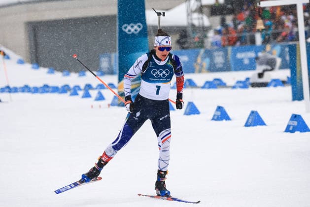 GIOCHI OLIMPICI - Olimpiadi Invernali Milano-Cortina 2026 - Biathlon Women s 12.5km Mass Start Julia Simon (FRA) during the Olympic Winter games, Winterspiele,Spiele, Summer games Milano-Cortina 2026, Biathlon Women s 12.5km Mass Start on February 21, 2026 at Antholz-Anterselva Biathlon Arena in Anterselva, Italy Cortina D Ampezzo Italy  Copyright: xIPAxSport ABACAx
