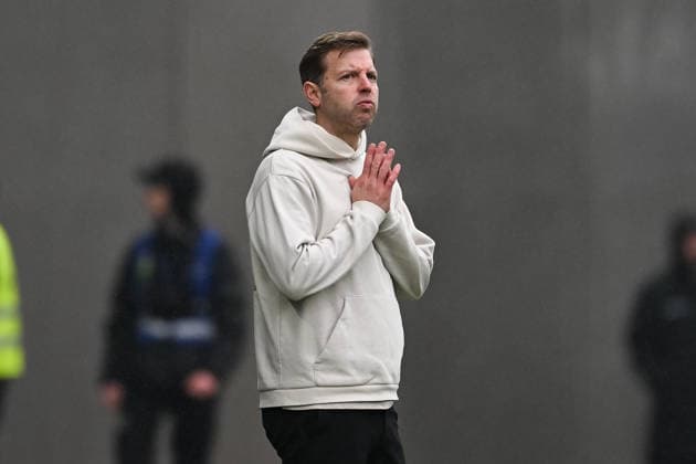 Florian Kohfeldt SV Darmstadt 1898, Coach gesticulates, GER, SV Darmstadt 98 vs Fortuna Düsseldorf, Football, 2 Bundesliga, 23 Matchday, Season 2025 2026, 21 02 2026 DFL regulations prohibit any use of photographs as image sequences and or quasi video GER, SV Darmstadt 98 vs Fortuna Düsseldorf, Football, 2 Bundesliga, 23 Matchday, Season 2025 2026, 21 02 2026 Darmstadt Copyright: xEibner-Pressefoto FlorianxWiegandx EP_FWD