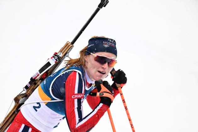 ANTERSELVA, ITALY 20260221 Maren Kirkeeide, Norway, during the women s 12.5 km mass start in biathlon in Anterselva during the Winter Olympics in Milan Cortina, Italy. *** The image is included in the SPORTS PACKAGE. For others PAID IMAGE *** ANTERSELVA ITALY x10050x *** ANTERSELVA, ITALY 20260221 Maren Kirkeeide, Norway, during the women s 12 5 km mass start in biathlon in Anterselva during the Winter Olympics in Milan Cortina, Italy The image is included in the SPORTS PACKAGE For others PAID IMAGE ANTERSELVA ITALY x10050x  Copyright: xPontusxLundahl TTx 2026 OLYMPICS BIATHING WOMEN S MASS START 12.5KM