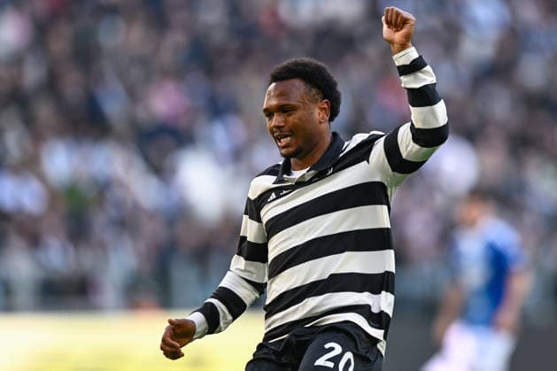 2026-02-21 Juventus FC v Como 1907 - Serie A TURIN, ITALY - FEBRUARY 21: Lois Openda of Juventus FC reacts during the Serie A match between Juventus FC and Como 1907 at Allianz Stadium on February 21, 2026 in Turin, Italy. (Photo by Alberto Gandolfo BSR Agency) Turin Italy Content not available for redistribution in The Netherlands directly or indirectly through any third parties. Copyright: xBSRxAgencyx