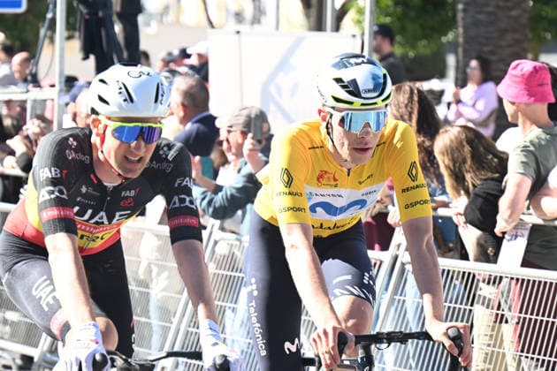 21-02-2026 Vuelta Andalucia; Tappa 04 Montoro - Pozoblanco; 2026, Uae Emirates - Xrg; Romeo Abad, Ivan; Wellens, Tim; Pozoblanco; 