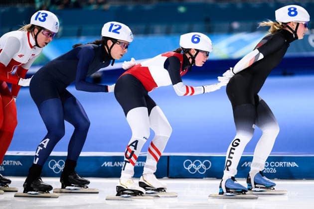 260221 Natalia Czerwonka of Poland, Marina Zueva of AIN (Individual Neutral Athletes), Jeannine Rosner of Austria and Josephine Schloerb of Germany competes in the women™s Speed skating, Eisschnelllauf mass start semifinal during day 15 of the 2026 Winter Olympics on February 21, 2026 in Milan. Photo: Emma Wallskog BILDBYRAN kod EW EW0646 skridskor speed skating Olympic Games, Olympische Spiele, Olympia, OS olympics winter olympics os ol olympiska spel vinter-os olympiske leker milano cortina 2026 milan cortina 2026 milano cortina 2026 olympic games milano cortina 2026 winter olympic games milano cortina-os milano cortina-ol vinter-ol 15 bbeng masstart mass start dam *** 260221 Natalia Czerwonka of Poland, Marina Zueva of AIN Individual Neutral Athletes , Jeannine Rosner of Austria and Josephine Schloerb of Germany competes in the women™s speed skating mass start semifinal during day 15 of the 2026 Winter Olympics on February 21, 2026 in Milan Photo Emma Wallskog BILDBYRAN code EW EW0646 skates speed skating olympic games olympics winter olympics os ol olympic games winter os olympic games milano cortina 2026 milan cortina 2026 milano cortina 2026 olympic games milano cortina 2026 winter olympic games milano cortina os milano cortina ol winter ol 15 bbeng masstart mass start dam  Copyright: EMMAxWALLSKOG BB260221EW032