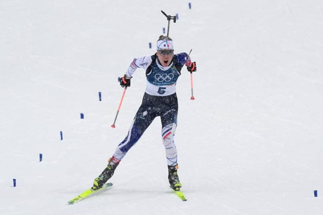 France™s MICHELON Oceane gold medal during Biathlon women™s 12, 5 km Mass Start at Antholz-Anterselva Biathlon Arena at the Milano Cortina 2026 Winter Olympics, in Anterselva (Italy) February 21 , 2026 (Spada LaPresse)  Copyright: xSpada LaPressex