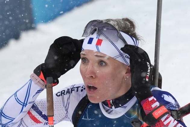 France™s MICHELON Oceane gold medal during Biathlon women™s 12, 5 km Mass Start at Antholz-Anterselva Biathlon Arena at the Milano Cortina 2026 Winter Olympics, in Anterselva (Italy) February 21 , 2026 (Spada LaPresse)  Copyright: xSpada LaPressex