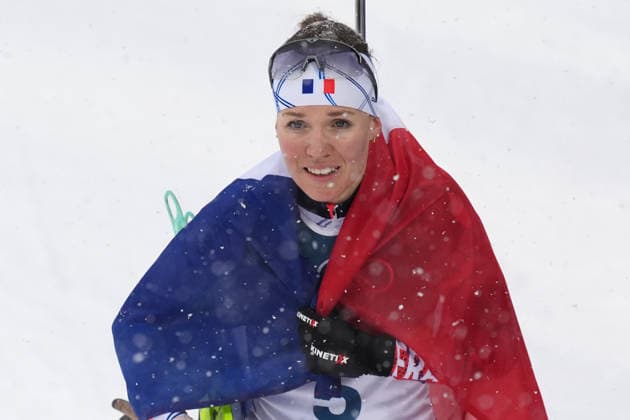 France™s MICHELON Oceane gold medal during Biathlon women™s 12, 5 km Mass Start at Antholz-Anterselva Biathlon Arena at the Milano Cortina 2026 Winter Olympics, in Anterselva (Italy) February 21 , 2026 (Spada LaPresse)  Copyright: xSpada LaPressex