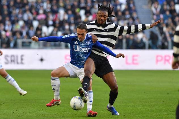 Foto IPP Massimo Rana Torino 21-02-2026 Calcio Campionato di Serie A 2025 2026 Juventus-Como nella foto kheprhem thuram Italy Photo Press - World Copyright italy ITALY  Copyright: xR4924_italyphotopressx