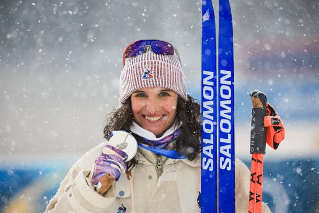 Julia Simon (FRA) 2nd place, Silver Medal on the podium at the end of the Olympic Winter games, Winterspiele,Spiele, Summer games Milano-Cortina 2026, Biathlon Women s 12.5km Mass Start on February 21, 2026 at Antholz-Anterselva Biathlon Arena in Anterselva, Italy  Copyright: xLucianoxMariaxBisi IPAxSportx xipa-agency.netx xx IPA_71819075 IPA_Agency_IPA71819075