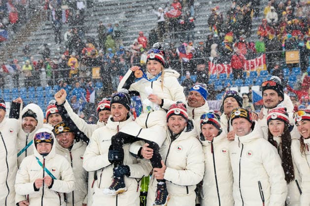 Tereza Vobornikova (CZE) 3rd place, Bronze Medal with Czach Team at the end of the Olympic Winter games, Winterspiele,Spiele, Summer games Milano-Cortina 2026, Biathlon Women s 12.5km Mass Start on February 21, 2026 at Antholz-Anterselva Biathlon Arena in Anterselva, Italy  Copyright: xLucianoxMariaxBisi IPAxSportx xipa-agency.netx xx IPA_71819280 IPA_Agency_IPA71819280