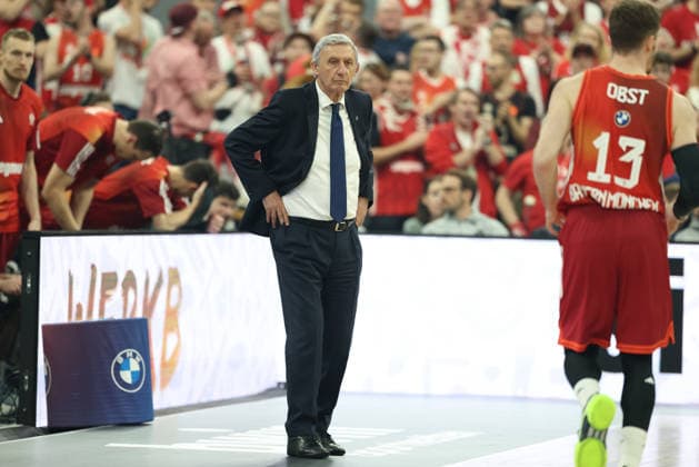Svetislav Pesic FC Bayern Basketball, Head Coach , GER, FC Bayern Basketball vs BMA365 Bamberg Baskets, Basketball, BBL Cup, BMW TOP FOUR, Semi-final, Season 2025 2026, 21 02 2026, GER, FC Bayern Basketball vs BMA365 Bamberg Baskets, Basketball, BBL Cup, BMW TOP FOUR, Semi-final, Season 2025 2026, 21 02 2026 Munich Copyright: xEibner-Pressefoto JennixMaulx EP_JML