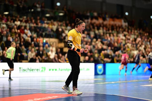 Handball I Women I Season 2025 2026 I 18 HBF I 1 Matchday I Buxtehuder SV TuS Metzingen I 21 02 2026 Cheers, excitement, enthusiasm, euphoria, joy, happiness, cheerfulness at Sara Suba 77, TuS Metzingen Buxtehude Halle Nord Niedersachsen Germany Copyright: xLobeca FelixxSchlikisx