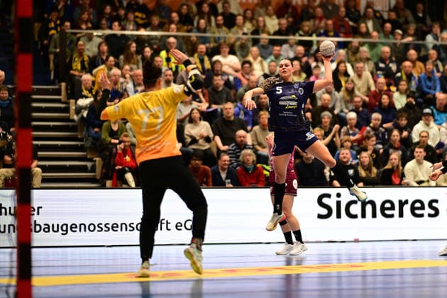 Handball I Women I Season 2025 2026 I 18 HBF I 1 Matchday I Buxtehuder SV TuS Metzingen I 21 02 2026 Sara Suba 77, TuS Metzingen Maj Nielsen 5, Buxtehuder Sportverein Buxtehude Halle Nord Niedersachsen Germany Copyright: xLobeca FelixxSchlikisx