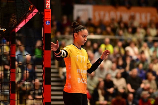 Handball I Women I Season 2025 2026 I 18 HBF I 1 Matchday I Buxtehuder SV TuS Metzingen I 21 02 2026 Buxtehude Halle North Lower Saxony Germany Copyright: xLobeca FelixxSchlikisx