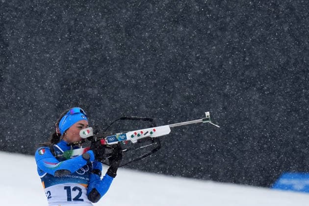 Italy™s WIERER Dorothea during Biathlon women™s 12, 5 km Mass Start at Antholz-Anterselva Biathlon Arena at the Milano Cortina 2026 Winter Olympics, in Anterselva (Italy) February 21 , 2026 (Spada LaPresse)  Copyright: xSpada LaPressex