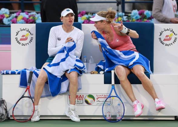 Laura Siegemund, Vera Zvonareva, Womens Doubles, Women s Doubles, Final, Final, Dubai Duty Free Tennis Championships, Dubai, U A E Copyright: xJuergenxHasenkopfx