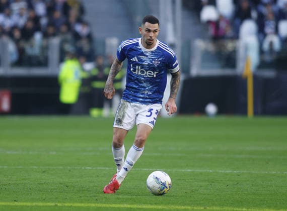 CALCIO - Serie A - Juventus FC vs Como 1907 Lucas Da Cunha of Como 1907 during the Italian Serie A, 2025 2026 season, football match between Juventus FC and Como 1907 on 21 February 2026 at Allianz Stadium, Turin, Italy. Photo Nderim Kaceli Turin Italy  Copyright: xIPAxSport ABACAx