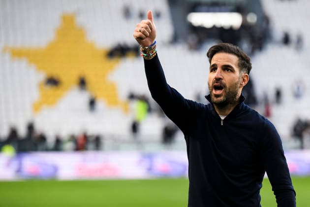 Juventus FC v Como 1907 - Serie A Cesc Fabregas, head coach of Como 1907, celebrates the victory at the end of the Serie A football match between Juventus FC v Como 1907. Milan Italy Copyright: xNicolòxCampox