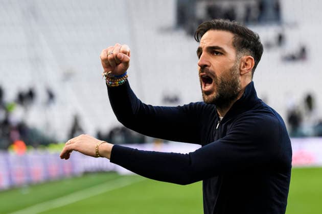 Juventus FC v Como 1907 - Serie A Cesc Fabregas, head coach of Como 1907, celebrates the victory at the end of the Serie A football match between Juventus FC v Como 1907. Milan Italy Copyright: xNicolòxCampox