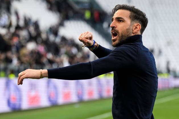 Juventus FC v Como 1907 - Serie A Cesc Fabregas, head coach of Como 1907, celebrates the victory at the end of the Serie A football match between Juventus FC v Como 1907. Milan Italy Copyright: xNicolòxCampox