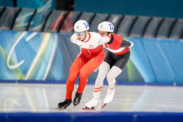 OLYMPICS - Winter Olympic Games, Olympische Spiele, Olympia, OS Milano Cortina 2026 MILAN,ITALY,21.FEB.26 - OLYMPICS, Speed skating, Eisschnelllauf - Winter Olympic Games Milano Cortina 2026, mass start, semifinal, men. Image shows Alexander Farthofer (AUT).  GEPAxpictures xRanjithxKumar