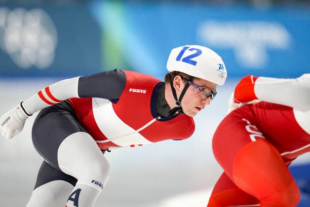 OLYMPICS - Winter Olympic Games, Olympische Spiele, Olympia, OS Milano Cortina 2026 MILAN,ITALY,21.FEB.26 - OLYMPICS, Speed skating, Eisschnelllauf - Winter Olympic Games Milano Cortina 2026, mass start, semifinal, men. Image shows Alexander Farthofer (AUT).  GEPAxpictures xRanjithxKumar