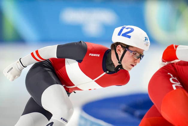 OLYMPICS - Winter Olympic Games, Olympische Spiele, Olympia, OS Milano Cortina 2026 MILAN,ITALY,21.FEB.26 - OLYMPICS, Speed skating, Eisschnelllauf - Winter Olympic Games Milano Cortina 2026, mass start, semifinal, men. Image shows Alexander Farthofer (AUT).  GEPAxpictures xRanjithxKumar